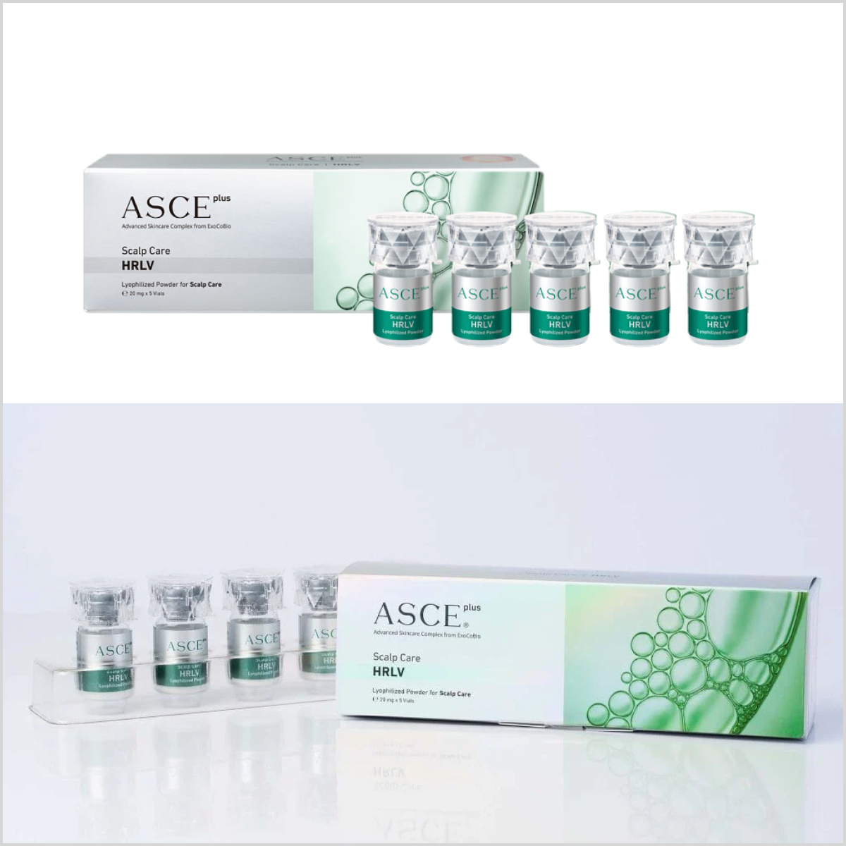 ExoCoBio ASCE Plus HRLV - 10 Billion Exosomes for Hair Loss & Scalp Care - Made in Korea