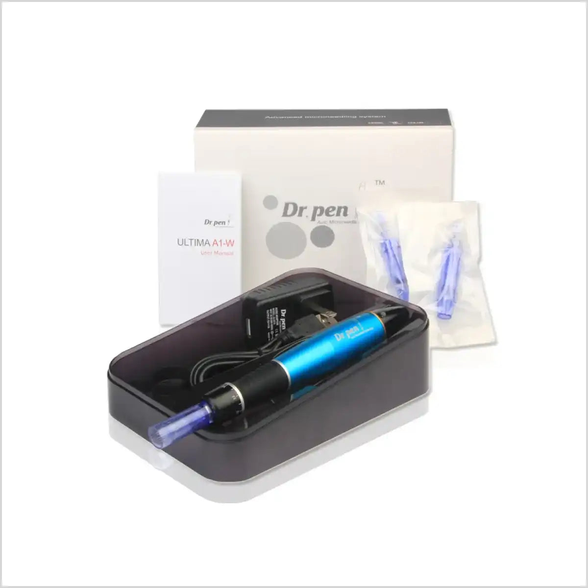 Dr. Pen Ultima A1-W Microneedling Pen Kit – Wireless Dermapen with Cartridges for Skin Rejuvenation and Anti-Aging Treatment.