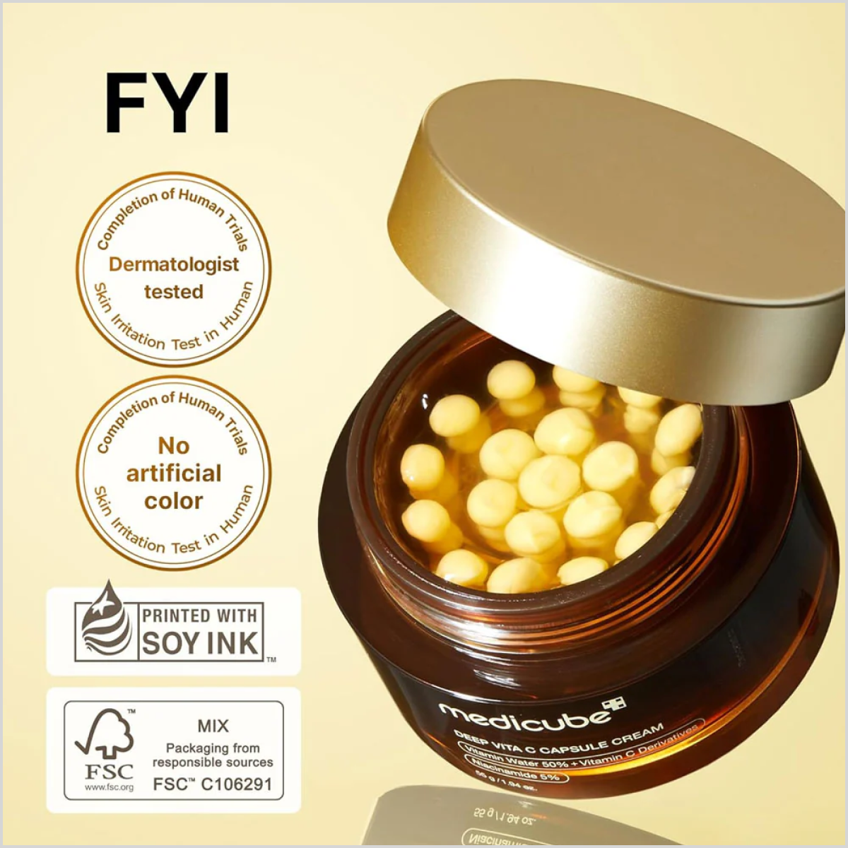 Medicube Deep Vita C Capsule Cream - Made in Korea