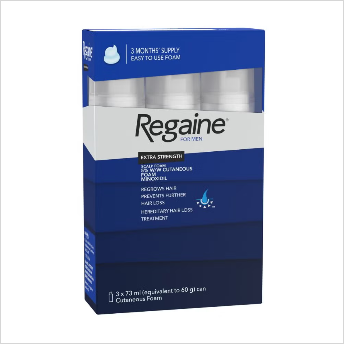 Men’s Rogaine 5% Minoxidil Foam for Hair Loss and Regrowth in Pakistan