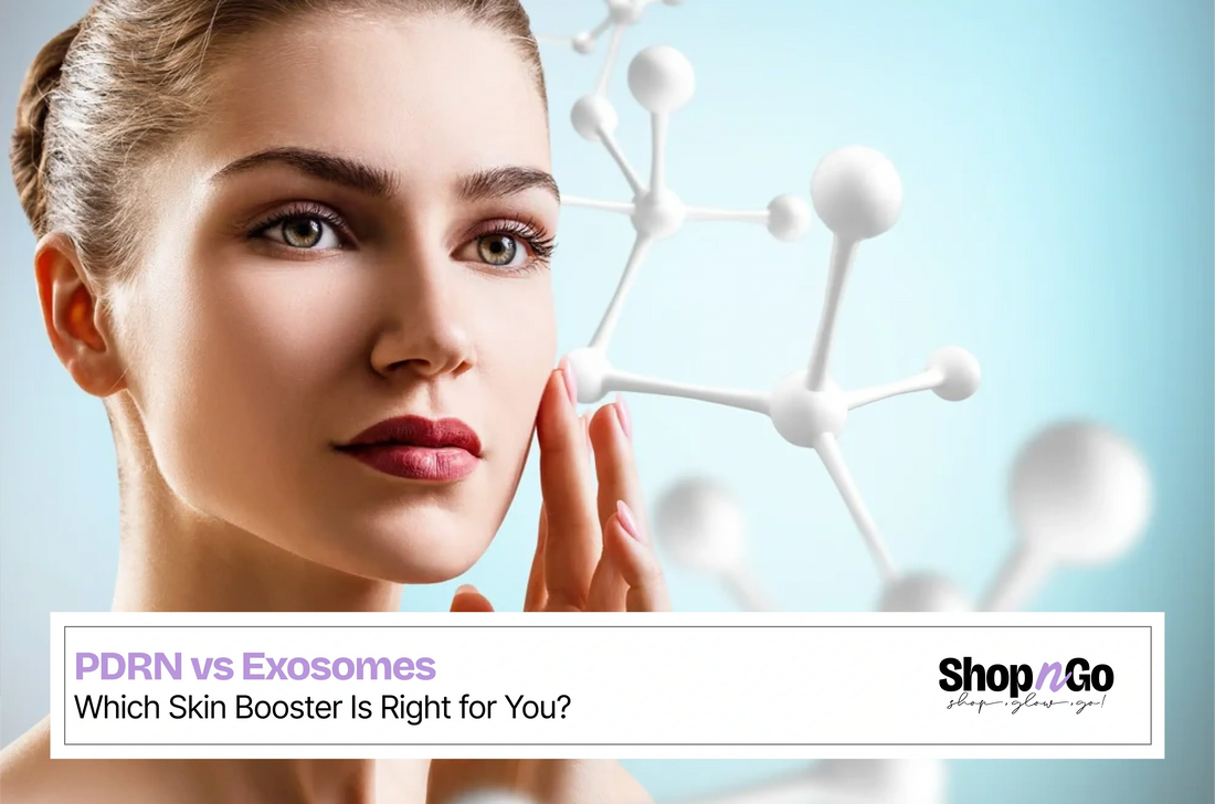 PDRN vs Exosomes skin booster treatment comparison - Shopngo.pk