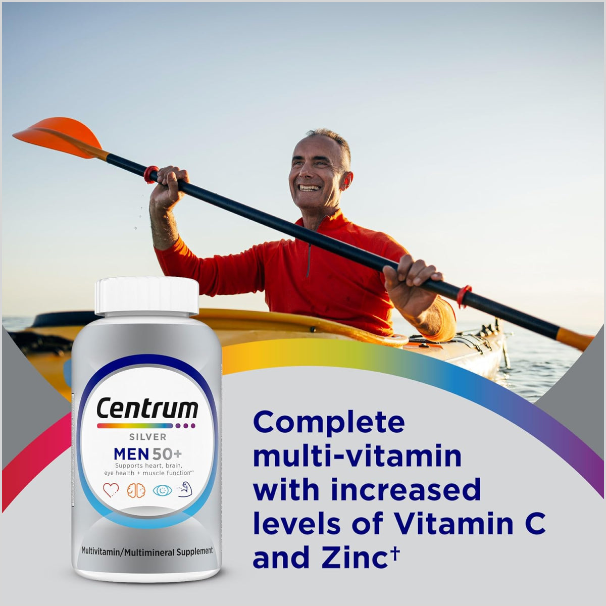 Centrum Silver Men's Multivitamin for Men 50+ Age - Shopngo