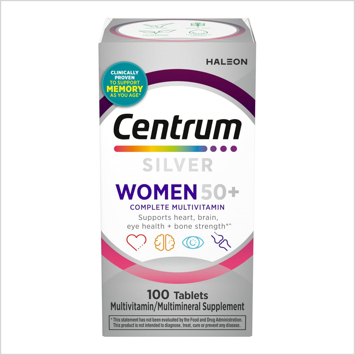 Centrum Silver Women's Multivitamin 50+ 100 Tablets - Shopngo