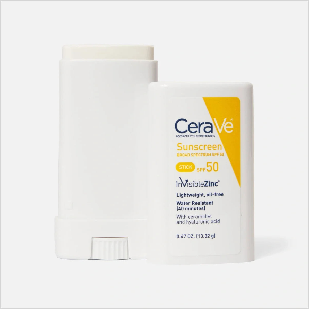 CeraVe Hydrating Mineral Sunscreen SPF 50 Stick for Face