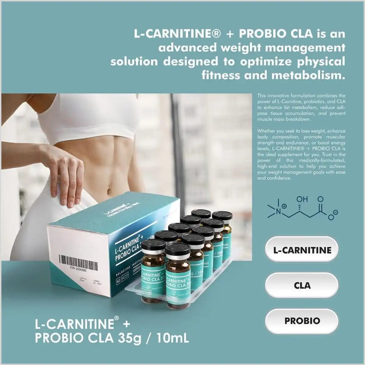 L-Carnitine + PROBIO CLA 35g/10 ml in Pakistan