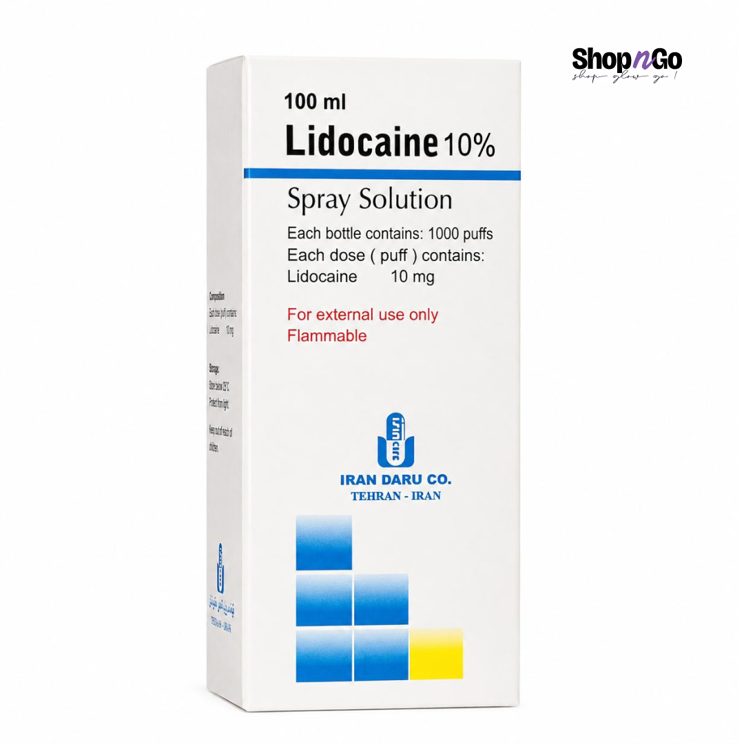 10% Lidocaine Numbing Spray Solution - 100ml
