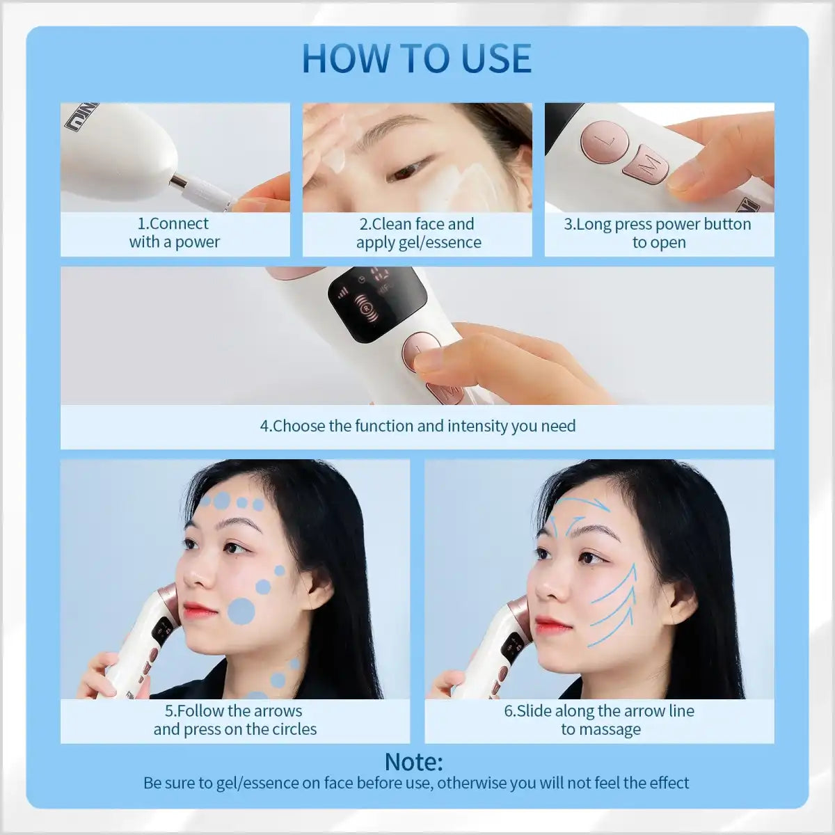 Mini-Hifu Anti Wrinkle Device for Skin Tightening Skin - Shopngo.pk