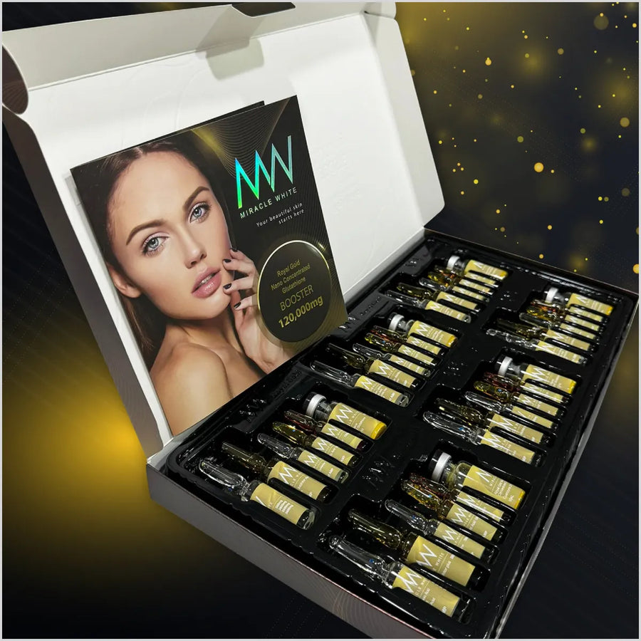 Miracle White 120,000mg Whitening & Anti-Aging Solution - Skin Whitening Injection
