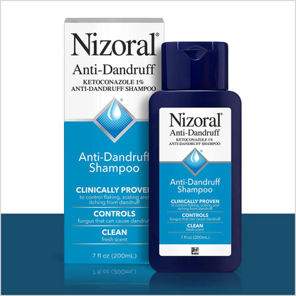 Nizoral Anti-Dandruff Shampoo with 1% Ketoconazole, Fresh Scent, 7 Fl Oz - Made in USA