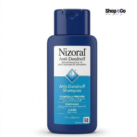 Nizoral Anti-Dandruff Shampoo with 1% Ketoconazole, Fresh Scent, 7 Fl Oz - Made in USA