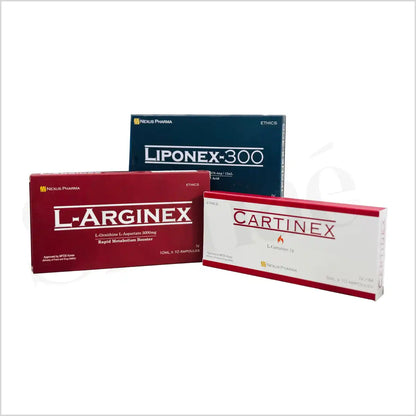 Cartinex - Liponex - L-Arginex | Best Slimming Drips by Nexus Pharma - Made in Korea