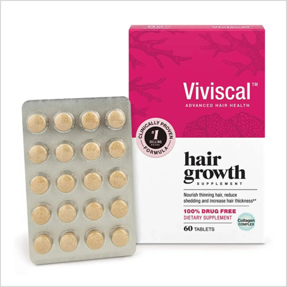 Viviscal Hair Growth Supplements Tablets - Made in USA