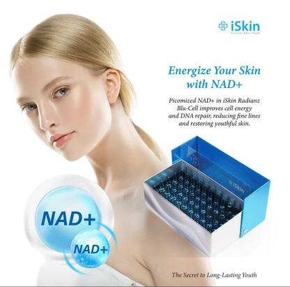 iSkin Radianz Blu Cell With NAD+ Glutathione Injections