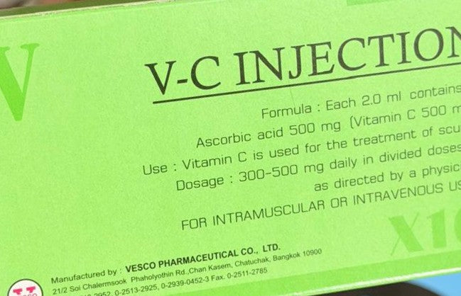 Vitamin C Injection 500mg in Pakistan – 10 Ampoules (2ml)