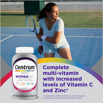 Centrum Silver Women's Multivitamin 50+ 100 Tablets - Shopngo