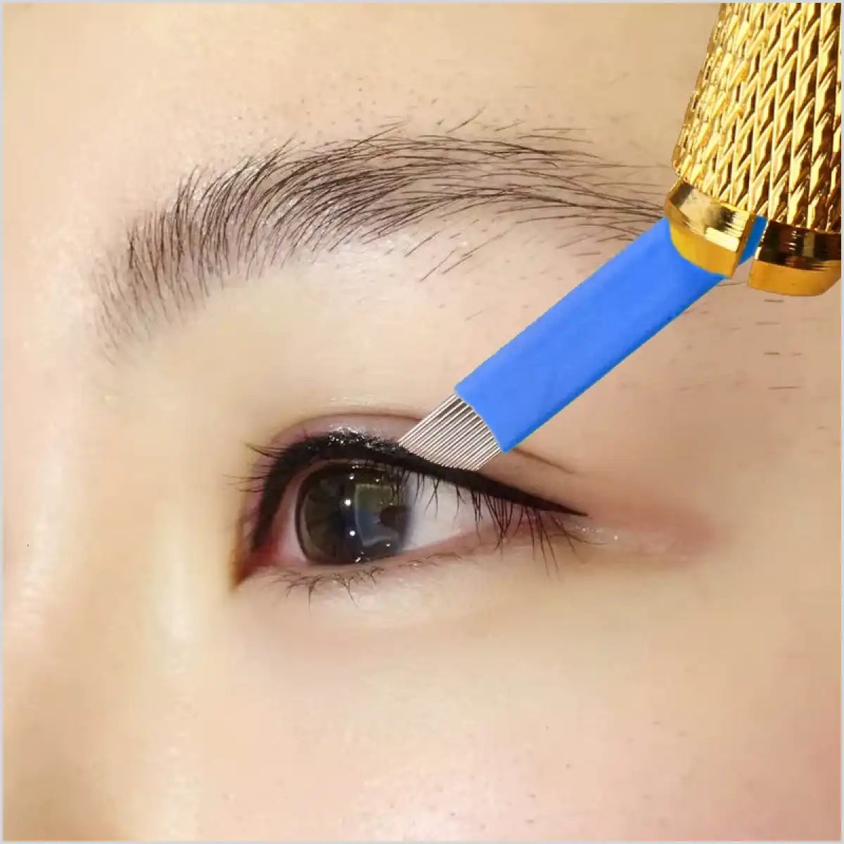 Golden Tebori 3D Tattoo Pen - Microblading Pen for Eyebrows Shading in Pakistan